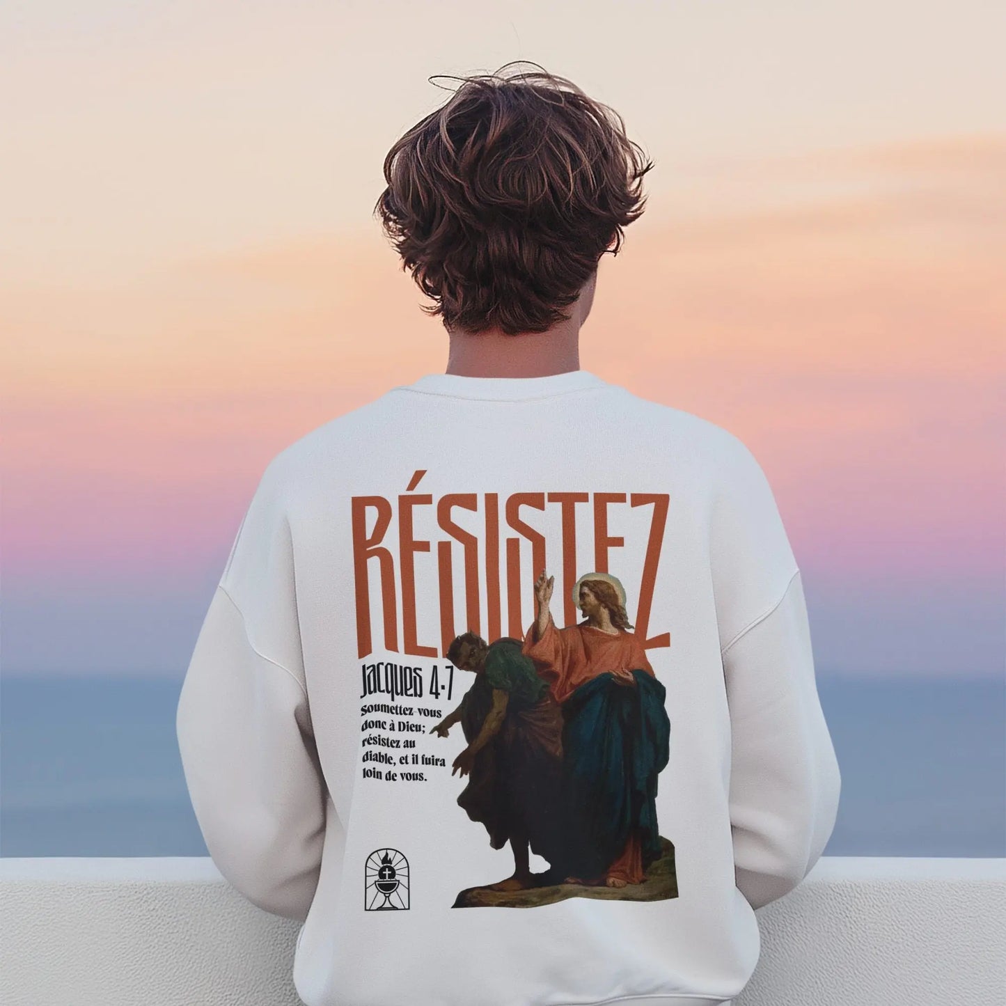 Sweatshirt Jacques 4:7 Le 14e Apôtre