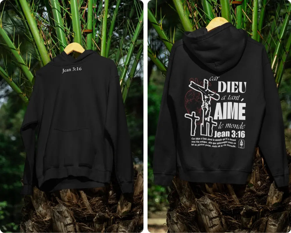 Hoodie Jean 3:16 Le 14e Apôtre