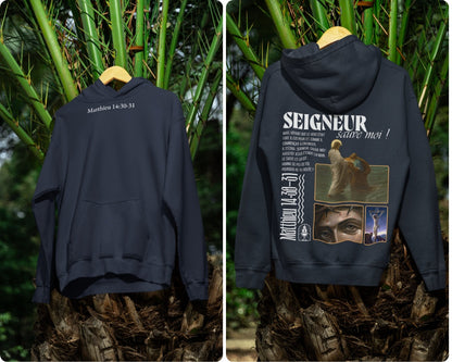 Hoodie Matthieu 14:30-31 Le 14e Apôtre