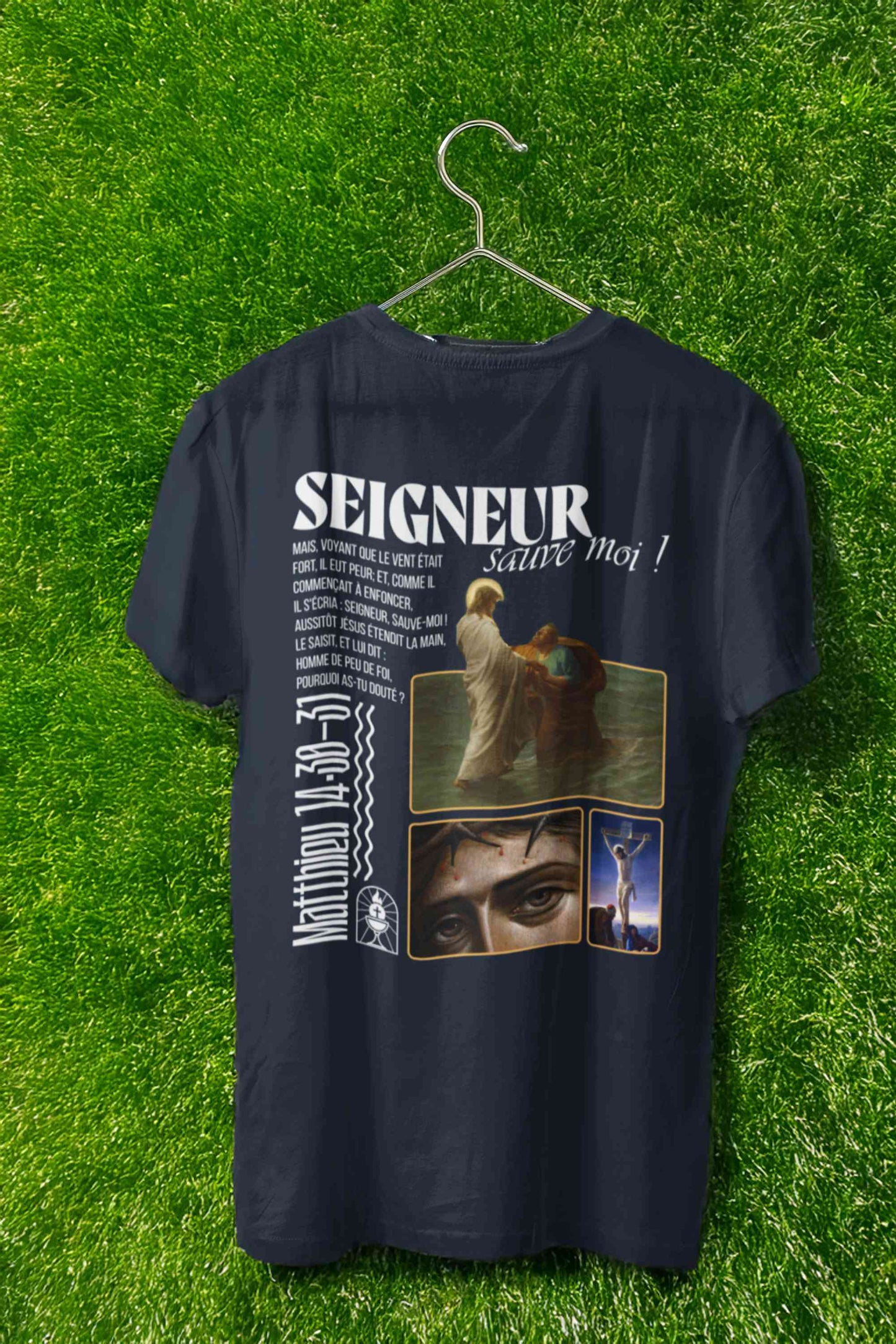 T-shirt Matthieu 14:30-31 Le 14e Apôtre