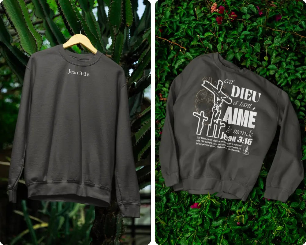 Sweatshirt Jean 3:16 Le 14e Apôtre