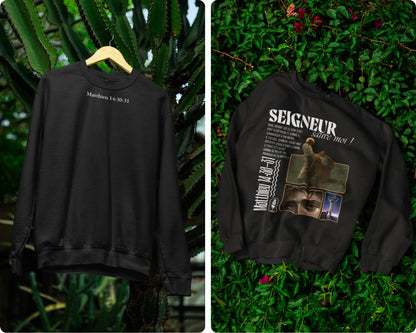 Sweatshirt Matthieu 14:30-31 Le 14e Apôtre