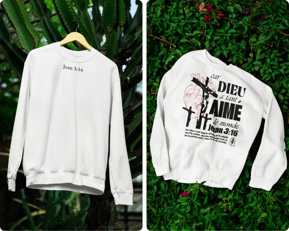 Sweatshirt Jean 3:16 Le 14e Apôtre