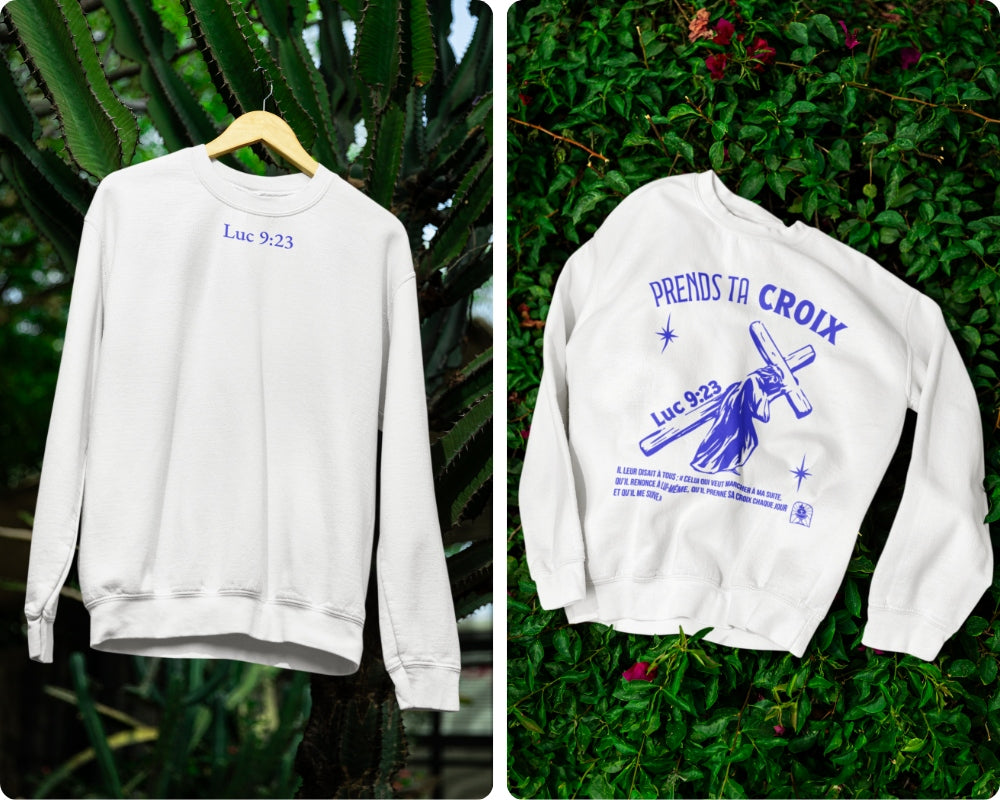 Sweatshirt Luc 9:23 Le 14e Apôtre