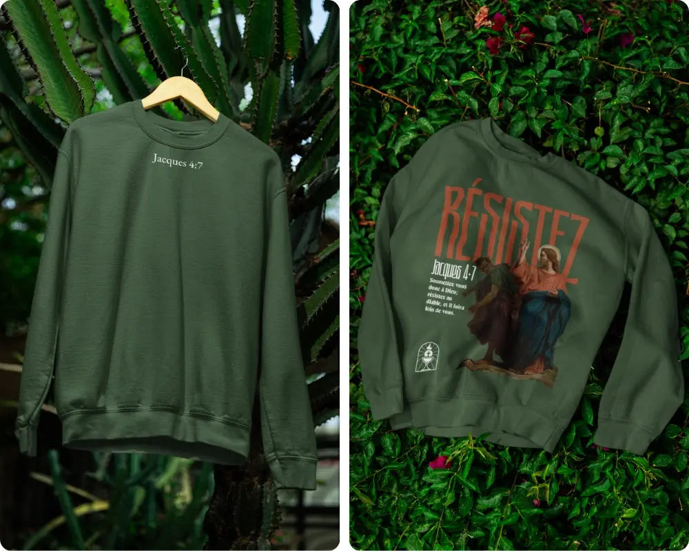 Sweatshirt Jacques 4:7 Le 14e Apôtre