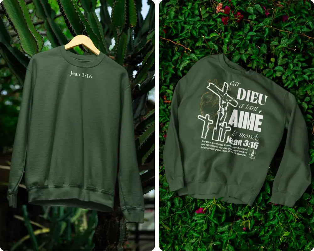 Sweatshirt Jean 3:16 Le 14e Apôtre