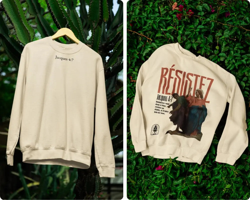 Sweatshirt Jacques 4:7 Le 14e Apôtre