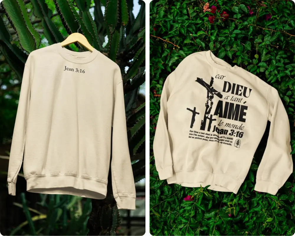 Sweatshirt Jean 3:16 Le 14e Apôtre