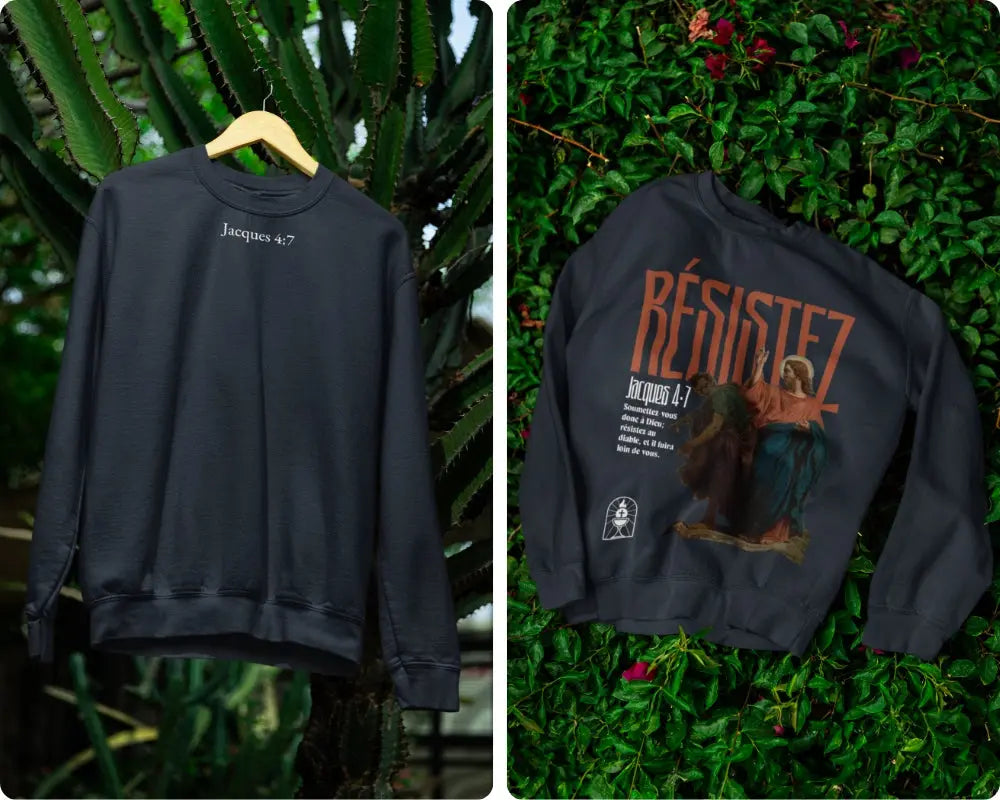 Sweatshirt Jacques 4:7 Le 14e Apôtre