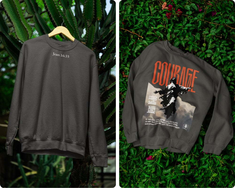 Sweatshirt Jean 16:33 Le 14e Apôtre