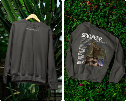 Sweatshirt Matthieu 14:30-31 Le 14e Apôtre