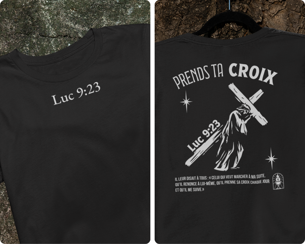 T-shirt Luc 9:23 Le 14e Apôtre